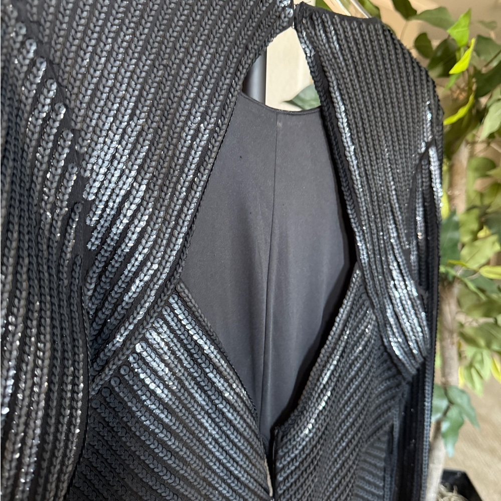 Express Blue Long Sleeve Bodycon Dress - Picture 11 of 12